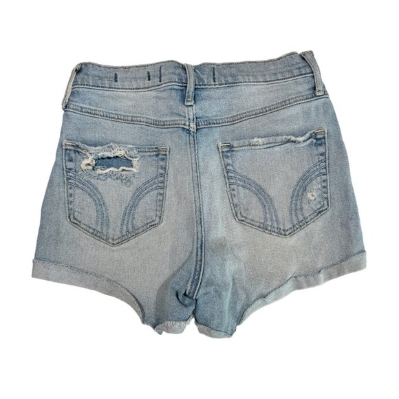 Hollister ultra high rise short short vintage stretch light was distressed sz 26 - Picture 2 of 4